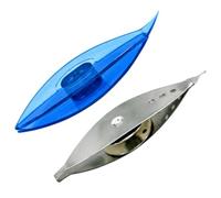 AUTSUPPL Lanzaderas para Encaje 2 Piezas Plástico y Metal Transparente Herramienta de Tejido Manualidades Bricolaje Cómodo y Resistente para Costura y Labores Creativas