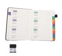 AUTSUPPL Libreta de Contraseñas Material Pu Negro con Pestañas Alfabéticas Fácil de Escribir y para Uso Personal y Oficina Adecuado para Profesionales y Mayores