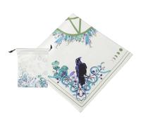 AUTSUPPL Mantel para Tarot de Terciopelo Verde con Pentagrama Resistente y Portátil para Adivinación y Incluye Bolsa para Almacenamiento Seguro para Uso Casa Aire