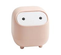 AUTSUPPL Mini Papelera de Escritorio Prensada Doble Capa, Mini Cubo de Basura Rosa Compacto, Material Práctico para Oficina, Hogar y Dormitorio, Papelera Pequeña Funcional para Mesa