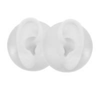 AUTSUPPL Modelo de Oreja de Silicona para Práctica de Piercing Semitransparente y Duradero Simulación Médica para Auriculoterapia y Formación Acupuntura para Estudiantes y Profesionales