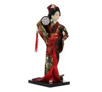 AUTSUPPL Muñeca Kimono Superficie De La Mesa Decoración De Geishas Interior Estatuilla De Kimono Antiguo Hacer Miniatura Dama De Oficina Retro para Chicas Oriental Japón Paño
