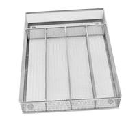 AUTSUPPL Organizador de Cajón Multifuncional Carbono Plateado Soporte para Cubiertos y Utensilios de Oficina Estante Dividido para Almacenamiento Cocina y Escritorio
