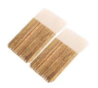 AUTSUPPL Pinceles para Manualidades 2 Unidades con Mango de Caña y Cerdas Suaves, Pinceles para Cerámica, Acuarela, Óleo y Acrílico, Herramienta Versátil para Pintura y Caligrafía