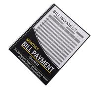 AUTSUPPL Planificador Financiero Mensual con Cubierta Rígida Libro Organizador de Gastos y Presupuestos Cuaderno para Seguimiento de Facturas y Control de Pagos para Gestión de Dinero