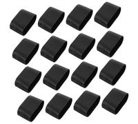 AUTSUPPL Protectores Ovalados para Patas De Sillas 20 Pcs, Tapas De PVC Antideslizantes, Protección para Muebles y Suelos, Uso En Sillas y Mesas, Tamaño 20x40 Mm, Protección Duradera