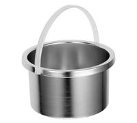 AUTSUPPL Recipiente Interior de Aluminio para Fundir Cera 500 Ml Olla para Depilación Bandeja de Repuesto Compatible Máquina Calentadora de Cera Resistente a Altas Temperaturas