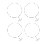 AUTSUPPL Soporte de Pared para Balones de Deportes 4 Piezas en Hierro Blanco Diseño Multifuncional y Ahorro de Espacio para Gimnasio y Habitación