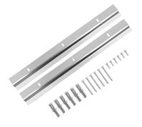 AUTSUPPL Soporte de Pared Tacos Franceses Z Antideslizante de Hierro 34x300 Mm para Colgar Espejos y Cuadros en Baño, Kit de Colgadores Resistentes para Decoración y Montaje Mural