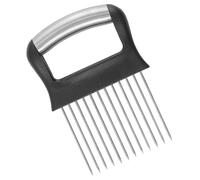 AUTSUPPL Soporte para Rebanador de Cebolla de Acero Inoxidable, Ayudante para Cortar Verduras y Frutas, Herramienta Multifuncional para Cocina, Práctico Accesorio para Cortar Patatas