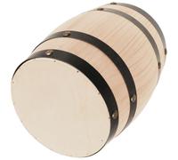 AUTSUPPL Taburete Vintage de Madera Estilo Barril de Roble para Jardín | Color Beige, Diseño Ligero y Portátil, Uso Interior y Exterior, Decoración Rústica Retro para Balcón y Patio