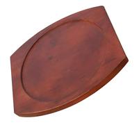 AUTSUPPL Tapete de Madera Redondo 24,8 Cm para Cazuelas, Soporte Resistente al Calor, Alfombrilla Gruesa Multifunción para Ollas y Platos Calientes en Cocina Doméstica