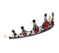 AUTSUPPL Tocado de Novia Barroco Negro para Mujer Diadema Decorativa Brillante para Boda y Fiesta Accesorio Elegante para Cabello de Dama de Honor Compatible Cabello Largo y Corto