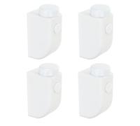 AUTSUPPL Topes de Bloqueo para Ventanas Correderas 4piezas de Plástico Blanco para Seguridad y Fácil Reemplazo, Adecuado para Protección de Niños y Personas Mayores