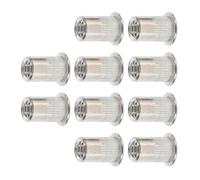 AUTSUPPL Tuerca Remachable de Cabeza Plana M5 Acero Inoxidable 10 Piezas Inserto Roscado para Remaches, Uso Industrial y Herramientas Electricista, Remache Roscado Durable y Resistente