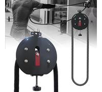 AUTUMFLATGAO Entrenador De Cuerda Sin Fin para Gimnasio En Casa, Máquina De Poleas con Resistencia Ajustable De 30 Kg, Máquina De Tracción De Cuerda para Ejercitar La Espalda, Los Brazos Red