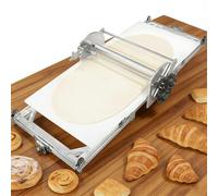 AUTUMFLATGAO Laminadora De Masa Eléctrica De 40" con Avance/Retroceso Automático Y Grosor Ajustable De 2 a 30 mm para Masa De Pizza, Croissants Y Hojaldre, Plegable para Uso Doméstico Y Comercial