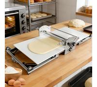 AUTUMFLATGAO Laminadora De Masa Eléctrica De 40" - Máquina Plegable para Amasar con Avance/Retroceso Automático, Grosor Ajustable De 2 a 30 mm para Croissants, Hojaldre - Uso Comercial Y Doméstico