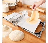 AUTUMFLATGAO Laminadora De Masa Eléctrica Plegable De 22.7" - Máquina Masa Hojaldre con Grosor Ajustable De 2 a 30 mm para Uso Doméstico Y Comercial, Laminadora Automática De Masa para Croissants