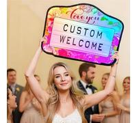 AUTUMFLATGAO Letrero De Servicio De Botellas para Bodas, Presentador De Botellas con Letras LED, Luces De Servicio De Botellas con 4 Letras Y 1 Número, Presentador De Botellas LED para Bodas
