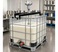 AUTUMFLATGAO Mezclador Neumático para Contenedores IBC De 1000L, con Presión De Aire Ajustable De 6-8 Kg Y Soporte Telescópico para Pinturas, Tintas, Cosméticos Y Líquidos Industriales