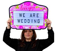 AUTUMFLATGAO Presentador De Botellas con Letras LED, Cartel Bienvenida Boda, Letrero De Boda De 8 Colores, Luces De Servicio Portátiles para Fiestas De Cumpleaños Y Bodas, con 4 Letras Y 1 Número