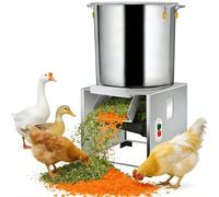 AUTUMFLATGAO Procesador De Alimento para Aves, Picadora Eléctrica De Vegetales De 1800 W para Aves Y Ganado, Molinillo Comercial De Acero Inoxidable con 4 Cuchillas para Alimento Animal