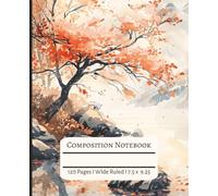 Autumn Aesthetic Notebook: Japanese Inspired Fall Leaves Journal for Writing Reflection & Cozy Season Planning, Composition Notebook: Sakura, Cherry ... For kids, teens, and adults: Cute Notebook