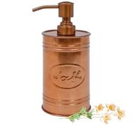 Autumn Alley Dispensador de jabón galvanizado para Cocina, dispensador de jabón líquido para baño, dispensador para Lavado de Manos, desinfectante, loción y dispensador de jabón rústico con Bomba, 17