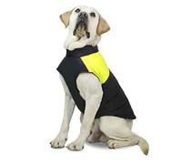 Autumn and Winter Dog Clothes Thick Dog Clothes Windproof Pet Jackets Pet Supplies Back Pull Loops Pink 5XL (Green Large)