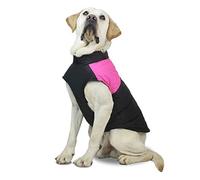 Autumn and Winter Dog Clothes Thick Dog Clothes Windproof Pet Jackets Pet Supplies Back Pull Loops Pink 5XL (Pink Large)