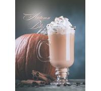 Autumn Bliss - Pumpkin Spice Latte Wall Art, Cozy Fall Decor Print: Cozy Up Your Space with Warm Fall Vibes and Pumpkin Spice Dreams