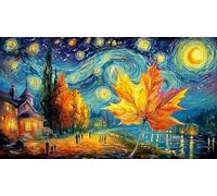 Autumn-Book-Fantasy-Scene 1000 Piezas Puzzle Educativo desafiante Papel Reciclado para Adultos Actividad en casa Idea de Regalo 38x26/1000pcs