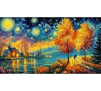 Autumn-Book-Fantasy-Scene 1000 Piezas Puzzle Educativo desafiante Papel Reciclado para Adultos Actividad en casa Idea de Regalo 70x50/1000pcs