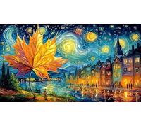 Autumn-Book-Fantasy-Scene Puzzle de 1000 Piezas para Adultos Papel Reciclado Juego Educativo Desafiante 38x52/1000pcs