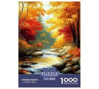Autumn Bosque Puzzles Imposible,desafío for Adults Interesante Juego EduGatoivo 1000 Piezas Obra De Arte De Juego De para Adultos Y Niños A Partir De 12 Años 38x26cm/1000pcs