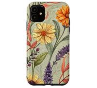 Autumn Botanical Garden in Bloom with Lavender and Daisies Carcasa para iPhone 11