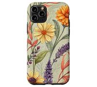 Autumn Botanical Garden in Bloom with Lavender and Daisies Carcasa para iPhone 11 Pro
