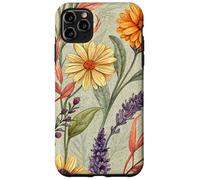 Autumn Botanical Garden in Bloom with Lavender and Daisies Carcasa para iPhone 11 Pro MAX