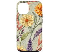 Autumn Botanical Garden in Bloom with Lavender and Daisies Carcasa para iPhone 12/12 Pro