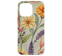 Autumn Botanical Garden in Bloom with Lavender and Daisies Carcasa para iPhone 14 Pro MAX