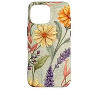 Autumn Botanical Garden in Bloom with Lavender and Daisies Carcasa para iPhone 16 Pro MAX