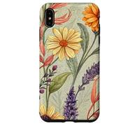 Autumn Botanical Garden in Bloom with Lavender and Daisies Carcasa para iPhone XS MAX