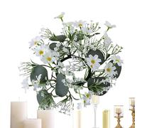 Autumn Candle Wreath - Harvest Festival Simulation Small Daisies Garland