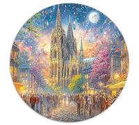 Autumn Cathedral Scene 1000 Piezas Rompecabezas Redondo Redondo Puzzle Puzzle 1000 Piezas Autumn Cathedral Scene Puzzle De Madera Para Adultos Y Niños Juguetes De Descompresión Para Adultos 1000pcs (6