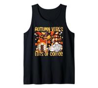 Autumn Coffee Gnomes For Women For Fall and Coffee Lover Camiseta sin Mangas