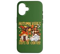 Autumn Coffee Gnomes For Women For Fall and Coffee Lover Carcasa para iPhone 16