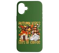 Autumn Coffee Gnomes For Women For Fall and Coffee Lover Carcasa para iPhone 16 Plus