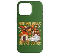 Autumn Coffee Gnomes For Women For Fall and Coffee Lover Carcasa para iPhone 16 Pro