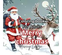 Autumn coloring books Merry Christmas for adults